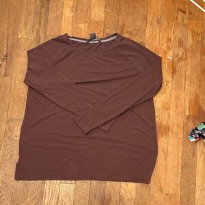 Classic Brown Long Sleeve Tee for Men